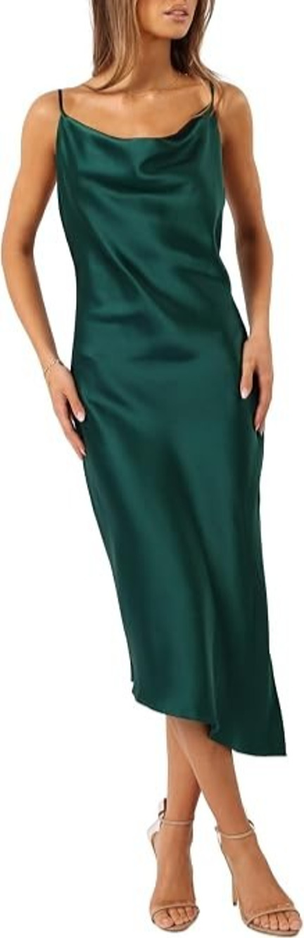 Petal & Pup Cyprus Dress Emerald babydoll Green Midi Dress Size 10 A011355